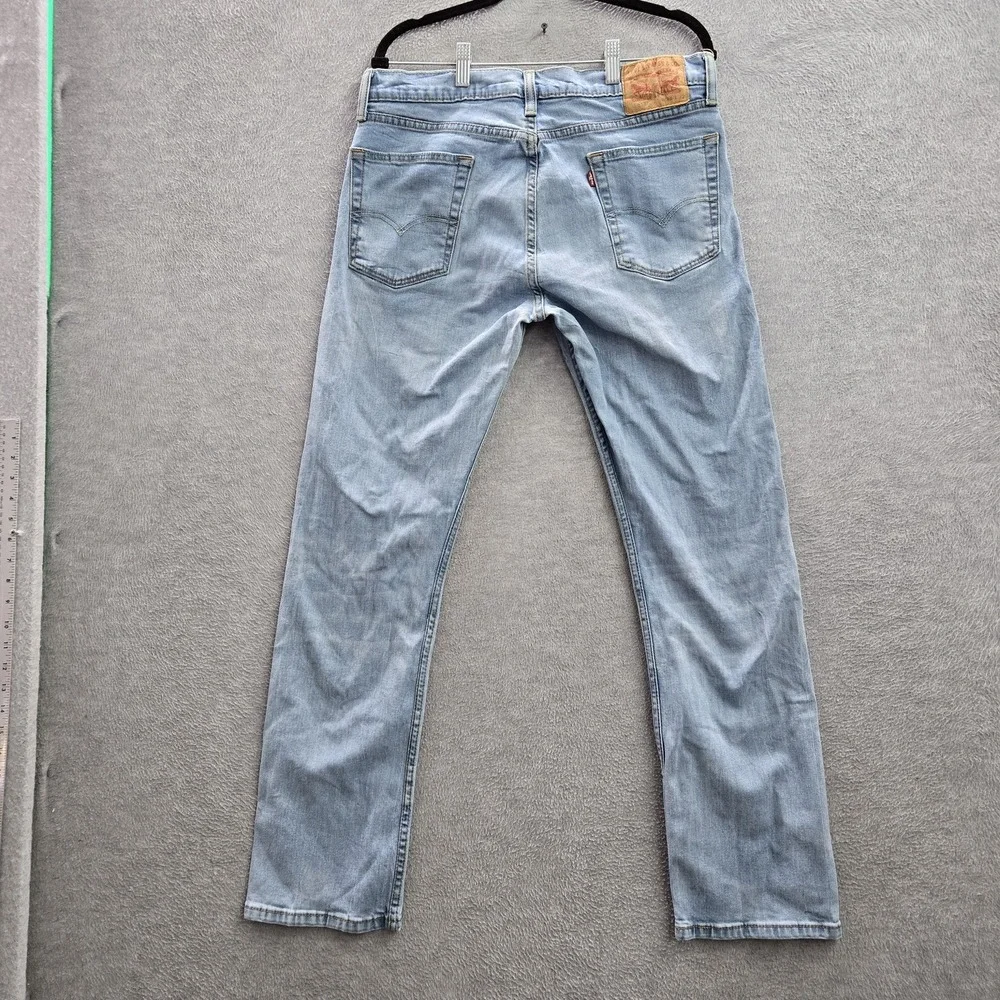 Levi's 519 Men Jeans 34X32 Light Blue Denim Slim Fit 30